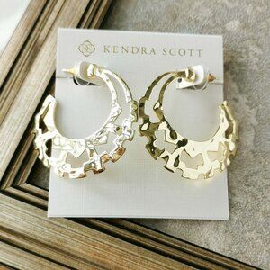 Kendra Scott Shiva Gold Hoop Earrings Jewelry